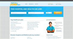 Desktop Screenshot of hospitaljobsonline.com